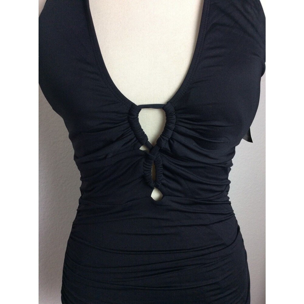 Lauren Ralph Lauren Swim Tankini Halter Plunge Swimwear - Picture 3 of 9